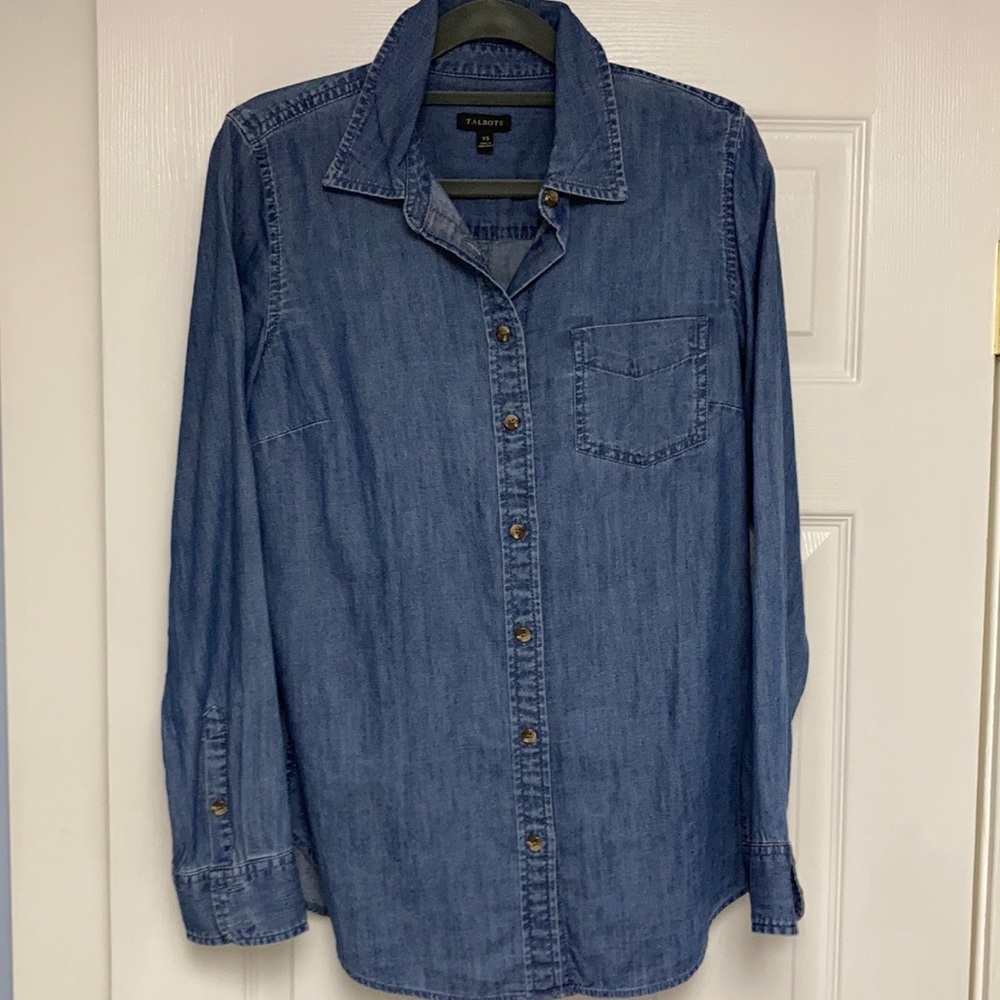 Talbots Denim Button Up - image 1